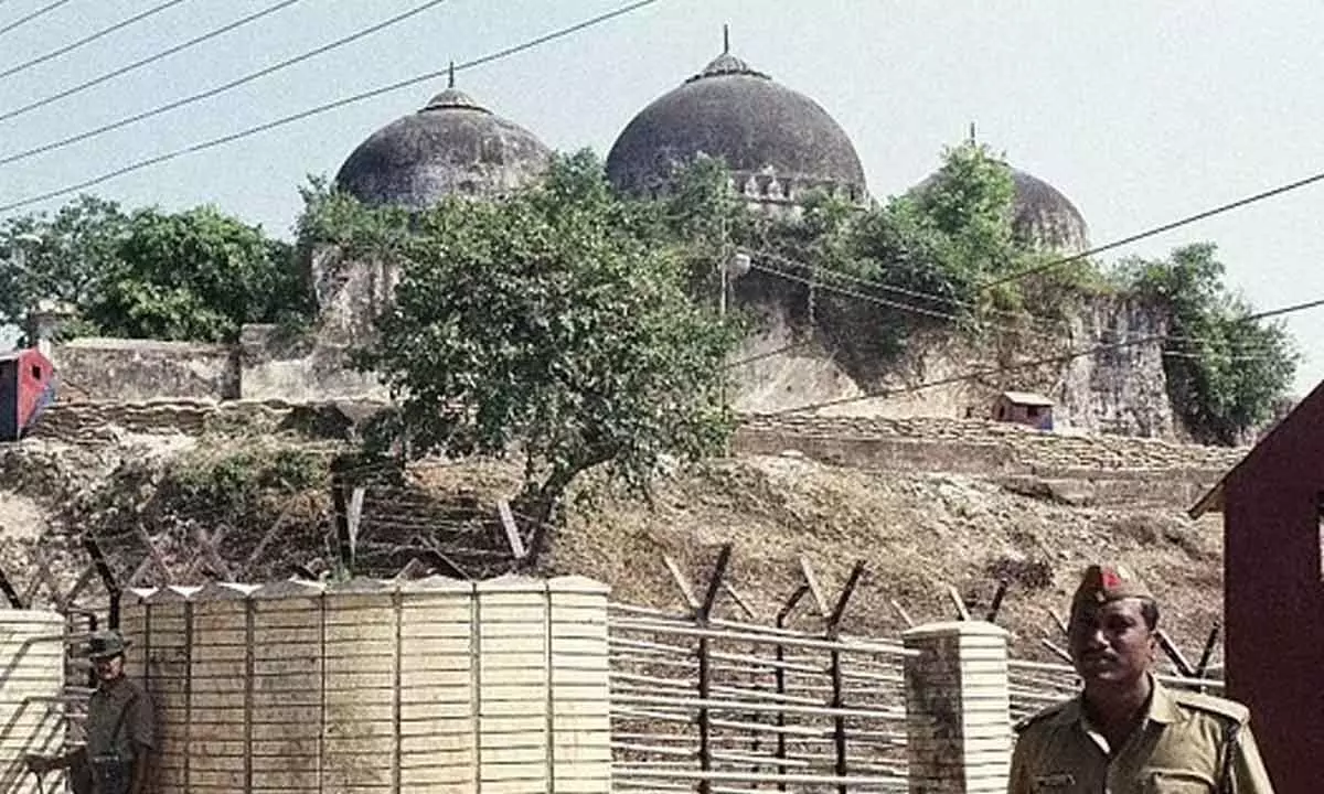 The Babri Masjid before it was demolished. (File Photo)