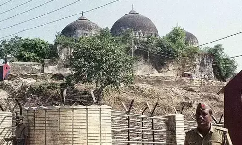 The Babri Masjid before it was demolished. (File Photo)