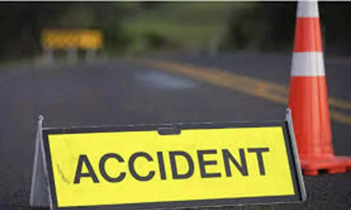 Two dead as they met with an accident on a stolen bike in Vizianagaram