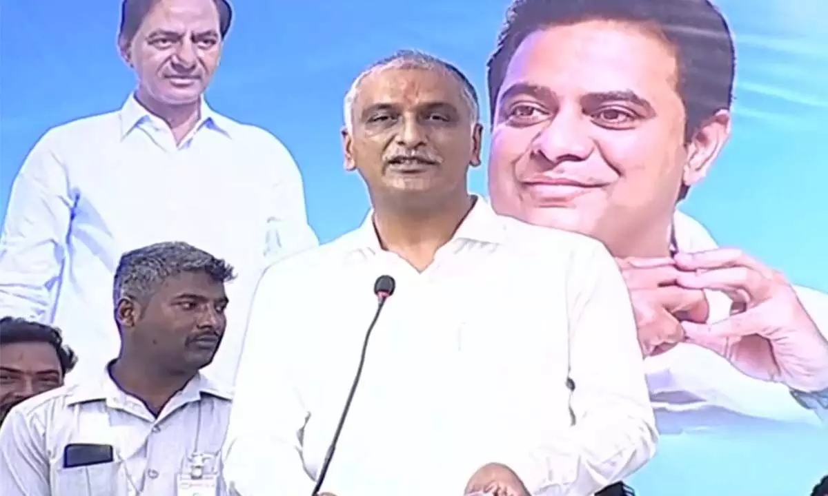 Harish Rao lays foundation for devpt works in Sangareddy