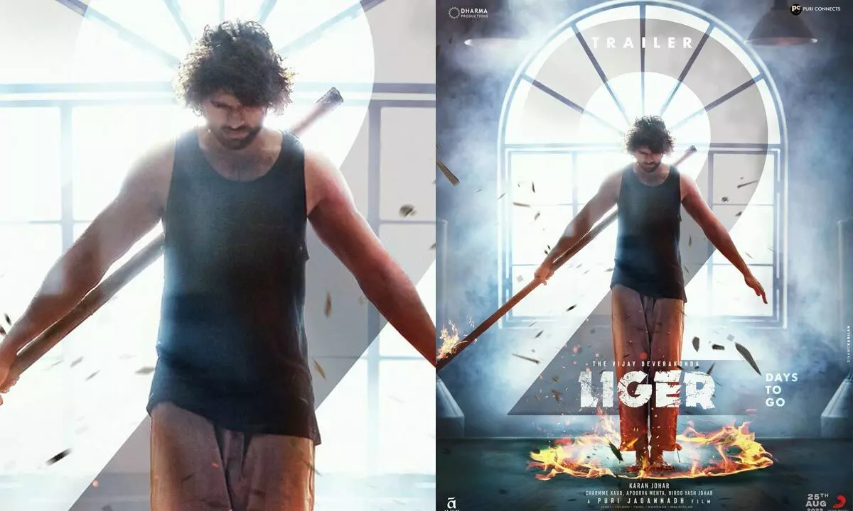 The new poster of Vijay from the Liger movie is just amazing!