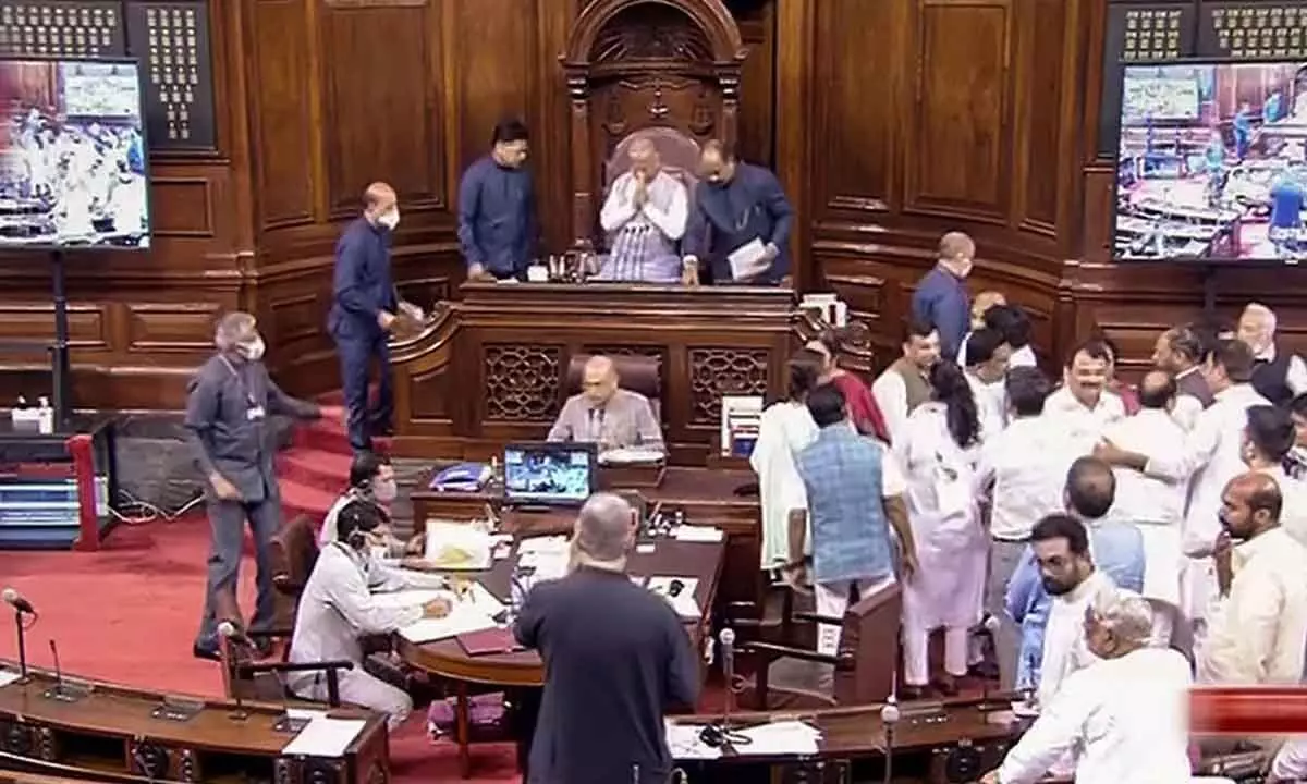 Opposition ruckus in Parliament over GST, price rise