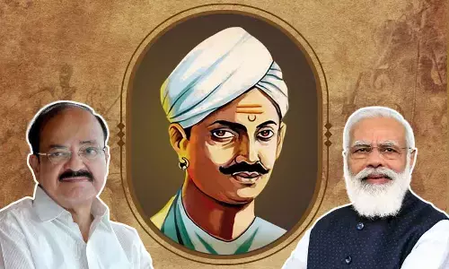 V-P Venkaiah Naidu, PM Modi remember Mangal Pandey on his birth anniversary