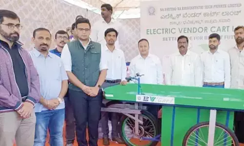 Three Mysuru engineering students build e-pushcart