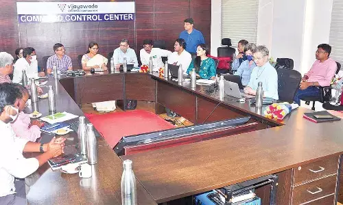 UNIDO and VMC officials attending a workshop at VMC office in Vijayawada on Tuesday
