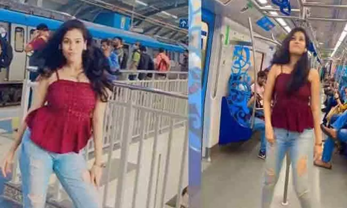 bestia Es Guante Case booked against woman for doing dancing reel in Hyd metro train