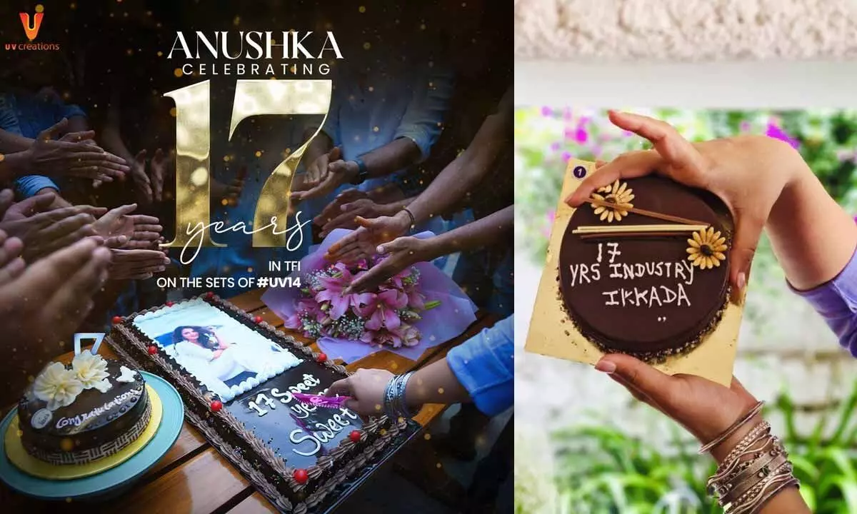 Naveen Polishetty and UV Creations banner congratulate Anushka on completing 17 years in TFI!