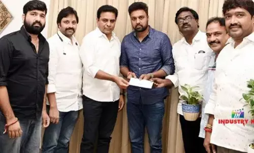 Young Hero Uday Shankar and Team Donates Rs 2 Lakh to Help flood victims