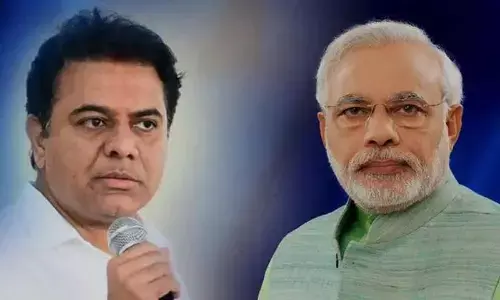 KTR takes on PM Modi on Twitter yet again