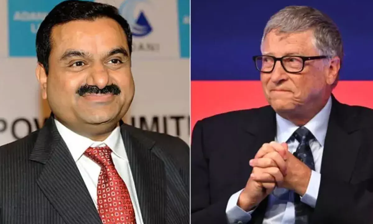 Gautam Adani and Bill Gates