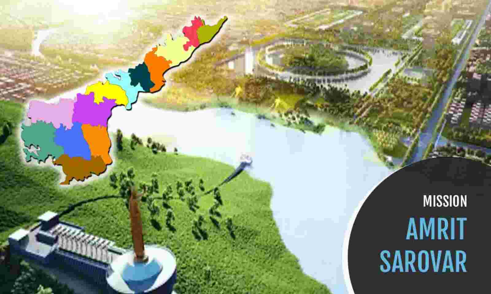 andhra pradesh stands third position in implementing amrit sarovar mission