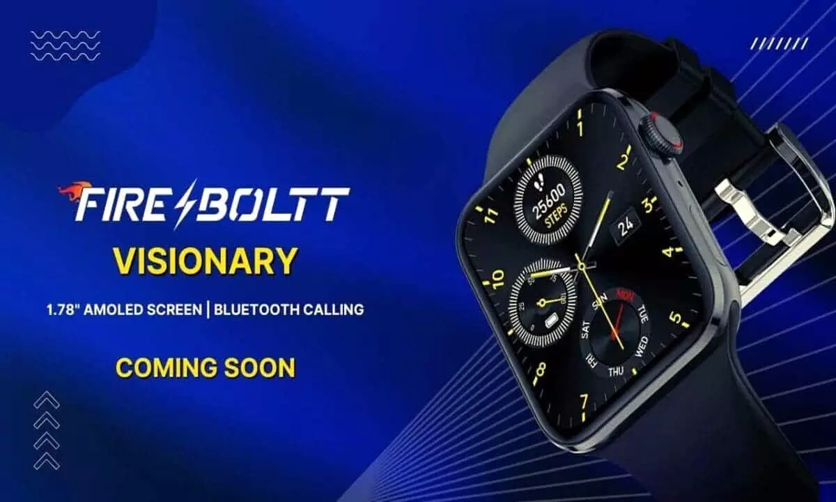 Fire-Boltt Launches Visionary smartwatch with Bluetooth calling & 1.78 AMOLED screen