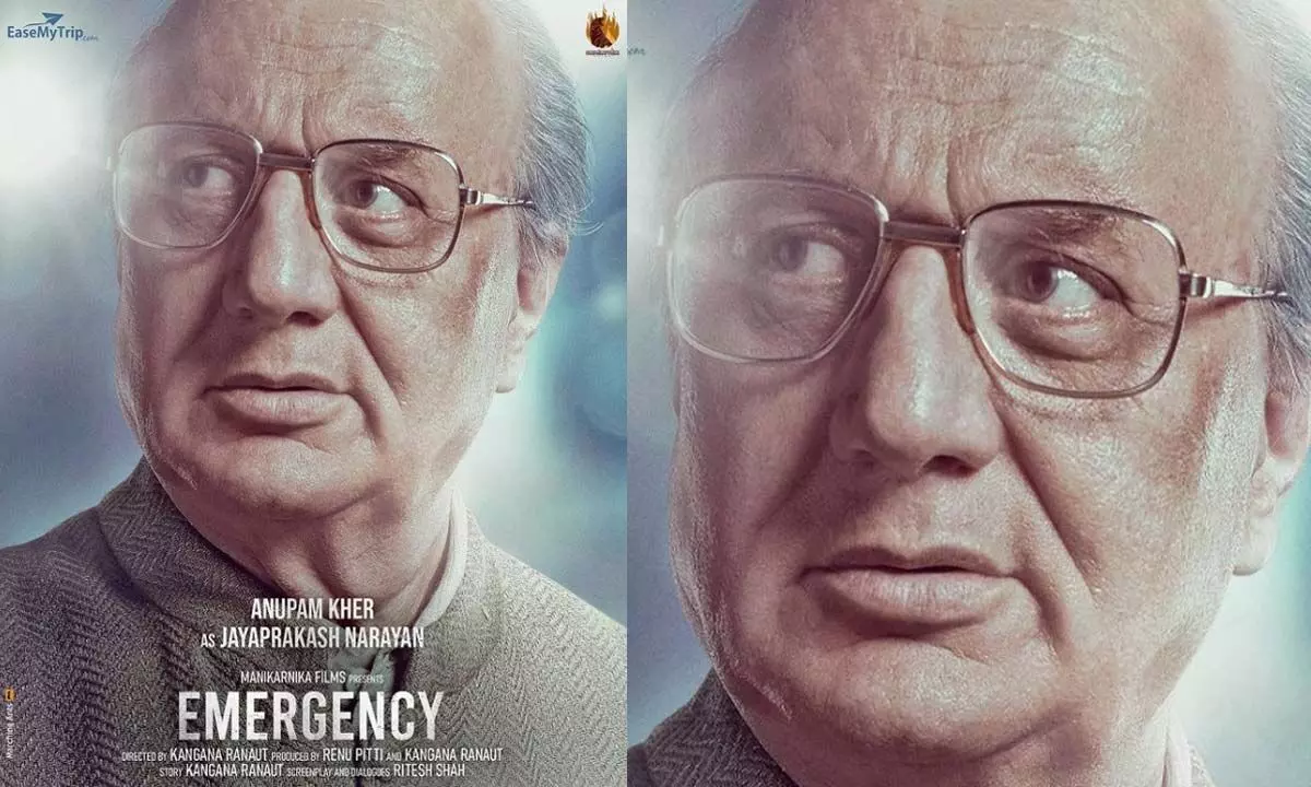 Anupam Kher’s first look poster from the Emergency movie is out!