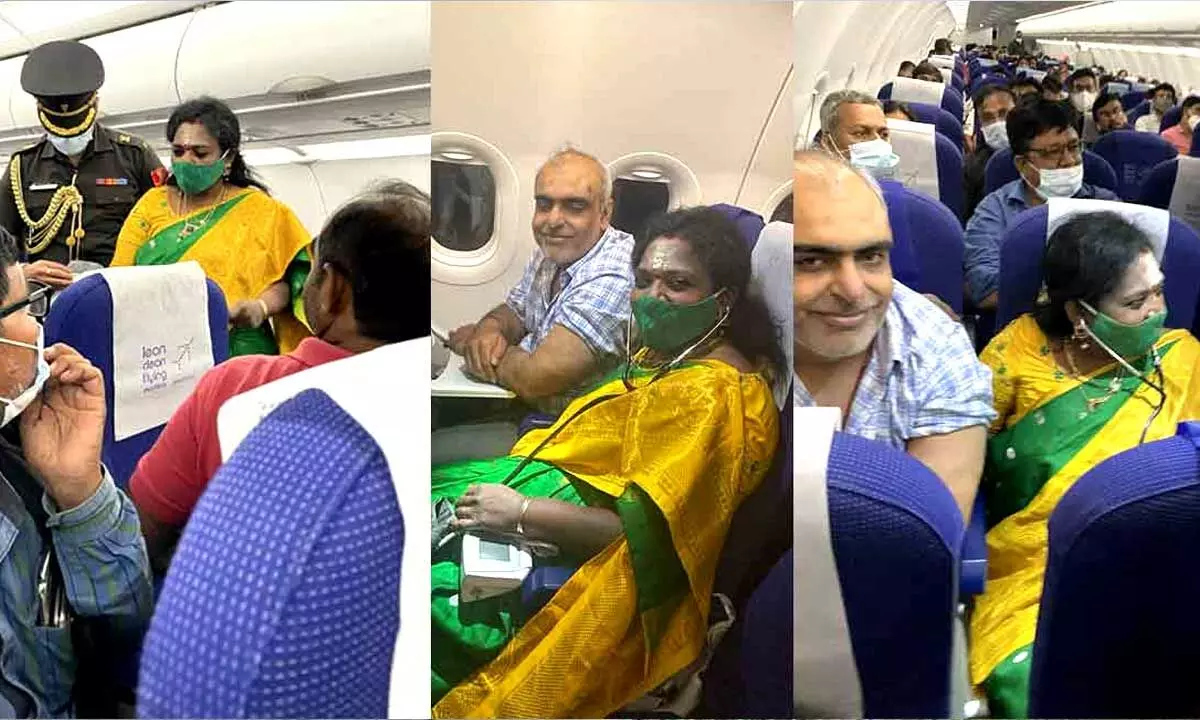 Governor Tamilisai attends to medical emergency mid-air in Hyd-Delhi flight
