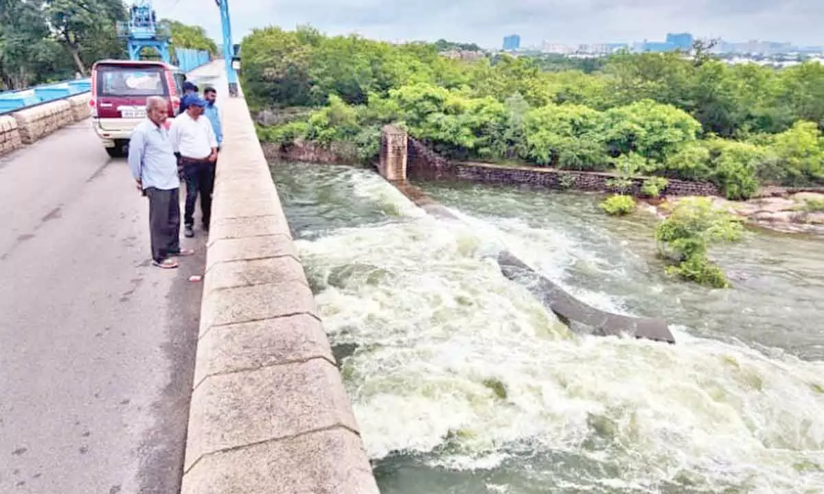 Hyderabad: Overflowing reservoirs trigger flood threat in low-lying areas