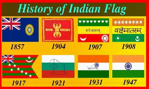 The present form of the flag was adopted by the Constituent Assembly of India on 22 July, 1947 - 24 days prior to the formal declaration of Independence.