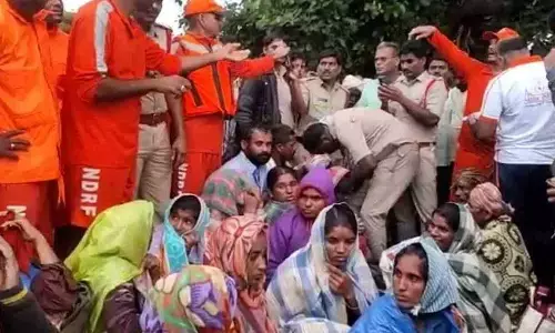 The labourers who were rescued by NDRF teams