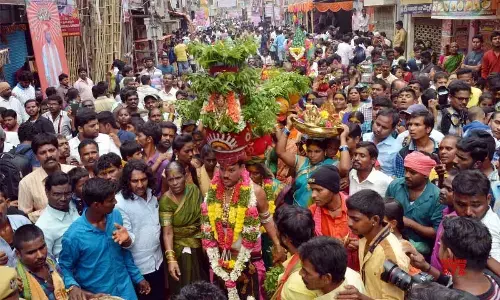 Festive atmosphere in Hyd with Bonalu fervour