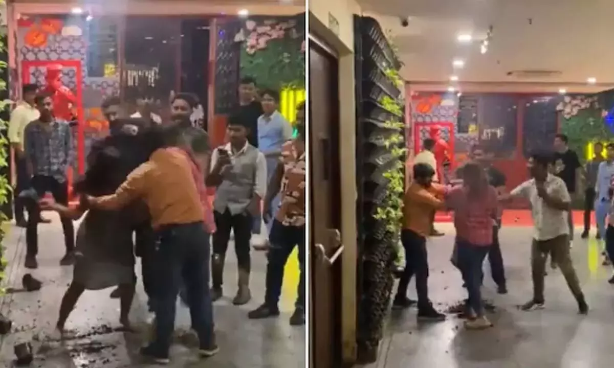 Watch The Trending Video Of 2 Women Brutally Thrashing Man At Pub In Lucknow