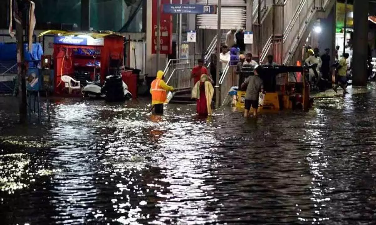 Hyderabad: Heavy downpour brings parts of city to its knees