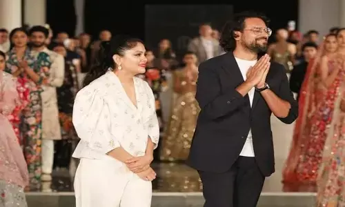 Designer Rahul Mishra at FDCI India Couture Week 2022