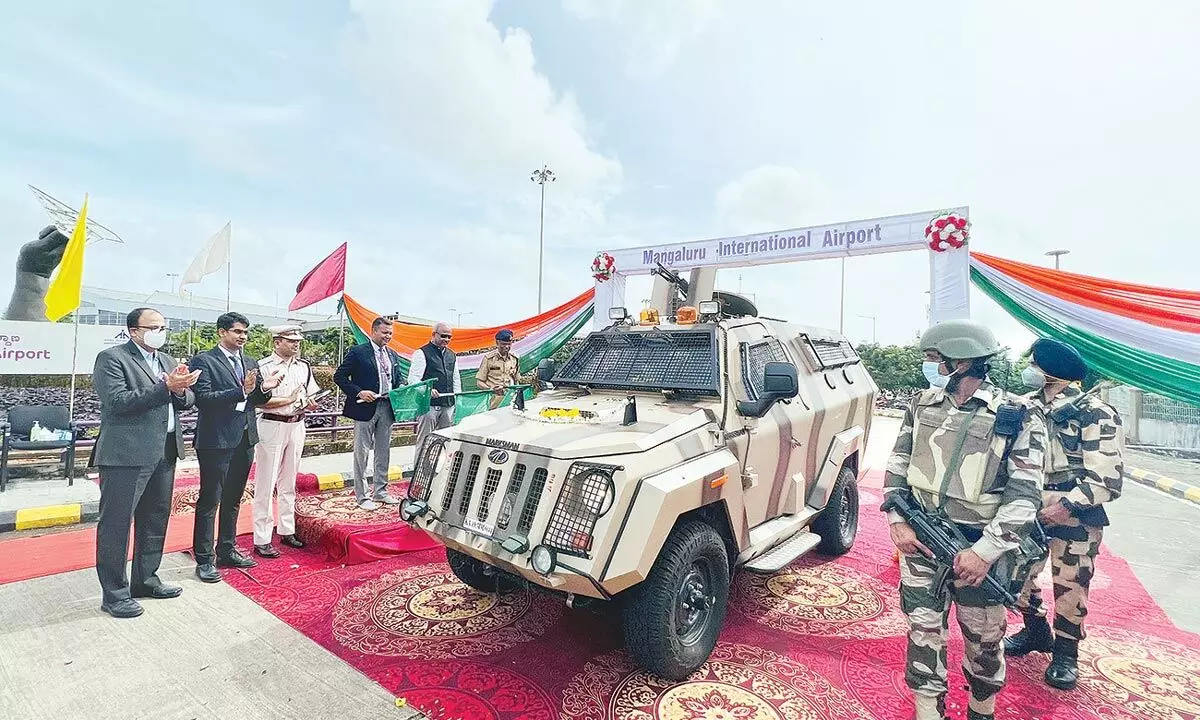 Bullet-resistant vehicle for Mangaluru airport security