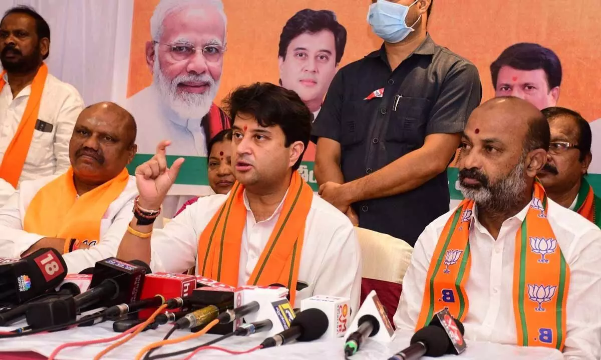 Worried TRS government reaction shows it is on the backfoot, says Jyotiraditya Madhavrao Scindia