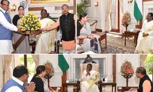 Smriti Irani meets President Murmu amid Rashtrapatni remark row