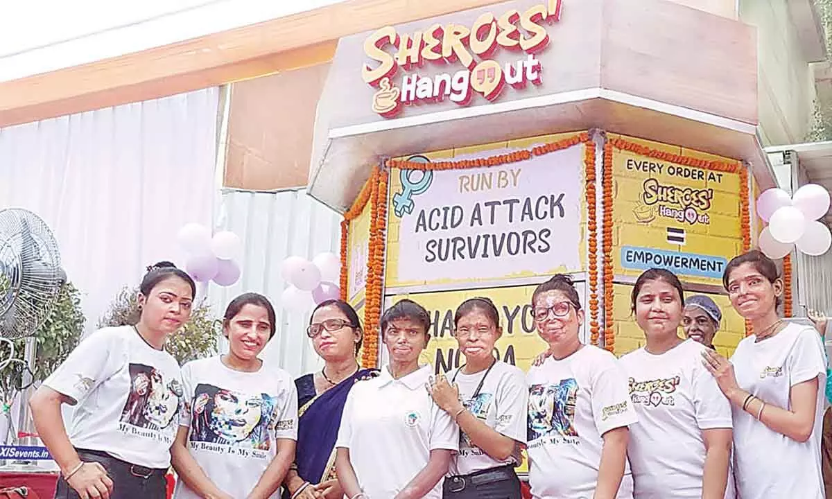 Heroes start sheroes cafe for acid attack victims