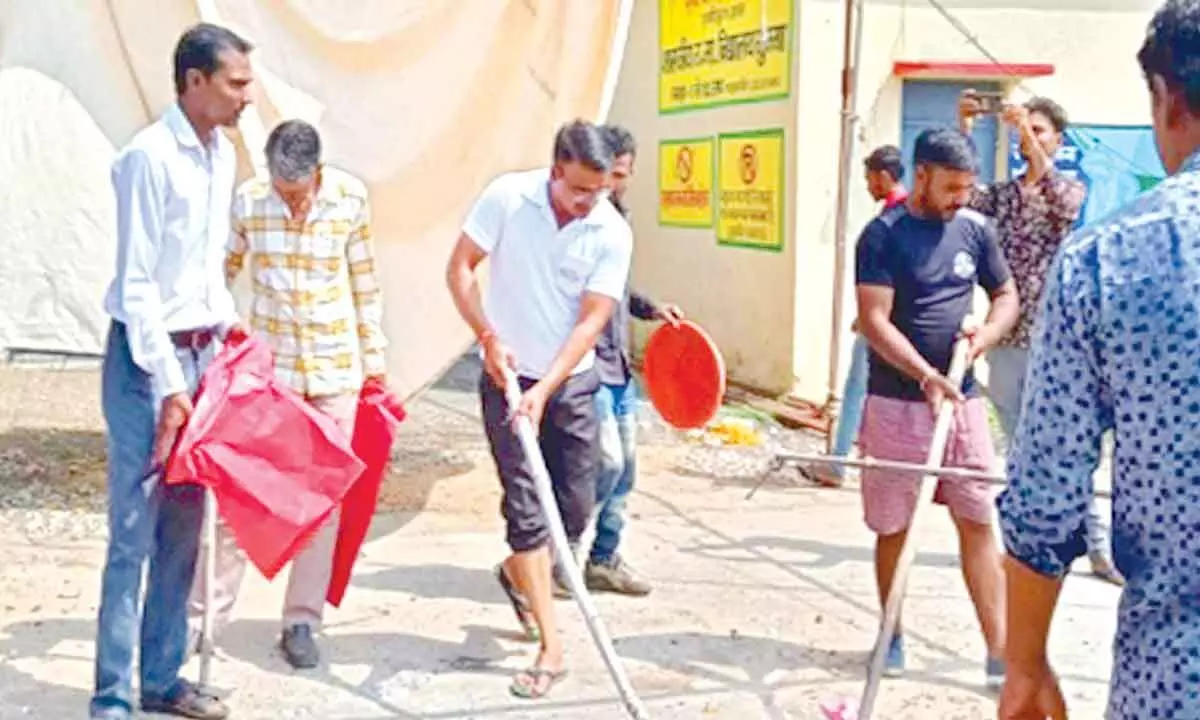 Villagers on a mission to keep public spaces clean