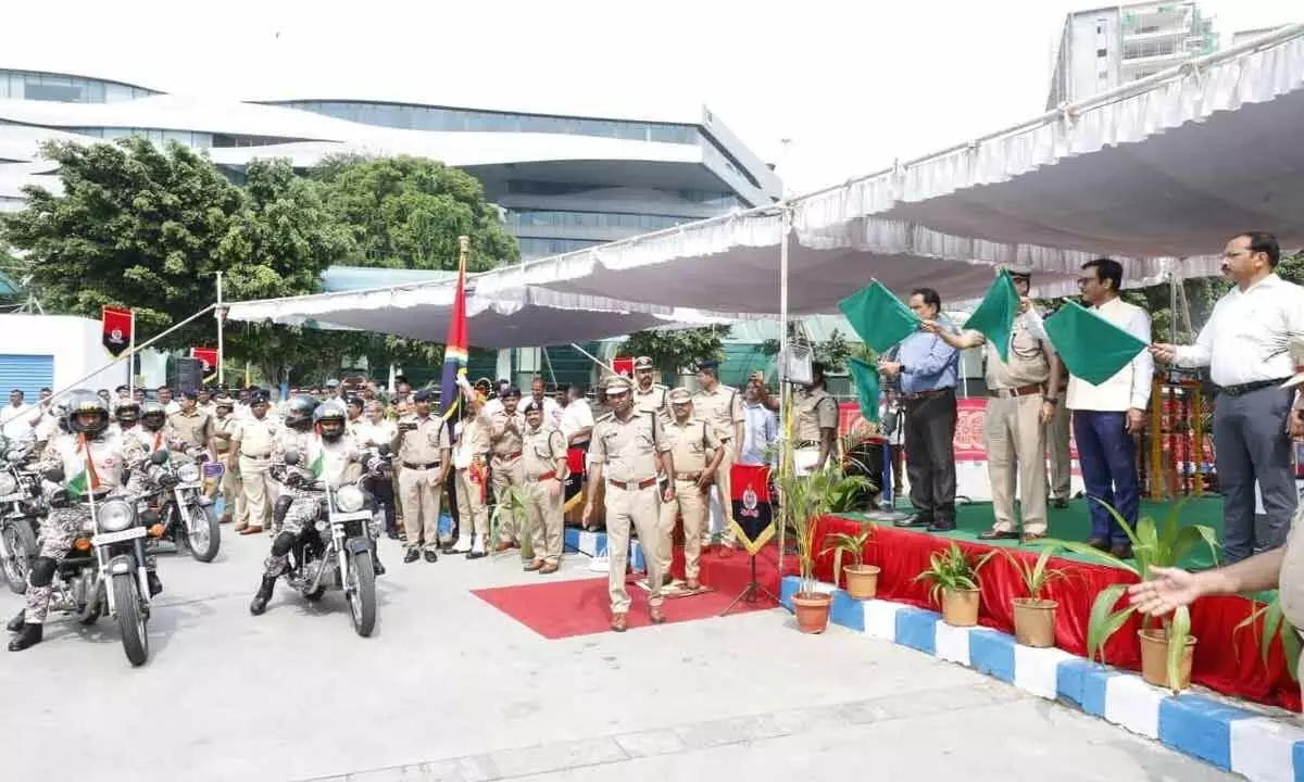75 years of Independence: Motorcycle Rally by RPF flagged off from Hyderabad to New Delhi