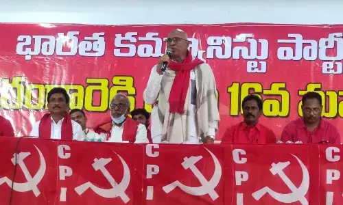 CPI State secretary Chada Venkat Reddy
