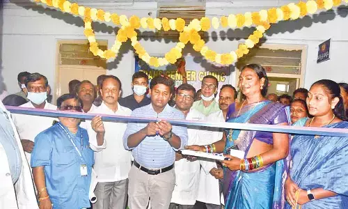Warangal district Collector B Gopi inaugurating the transgender care unit at  MGM Hospital in Warangal on Tuesday