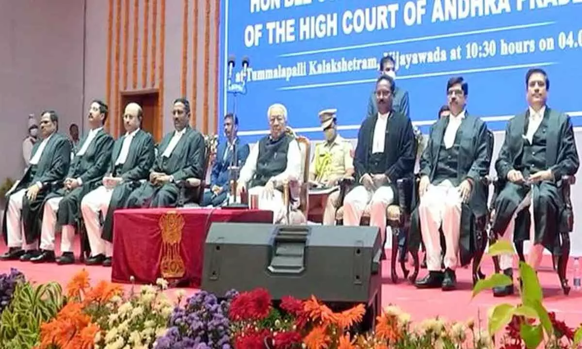 Seven Judges take oath as the judges of Andhra Pradesh High Court