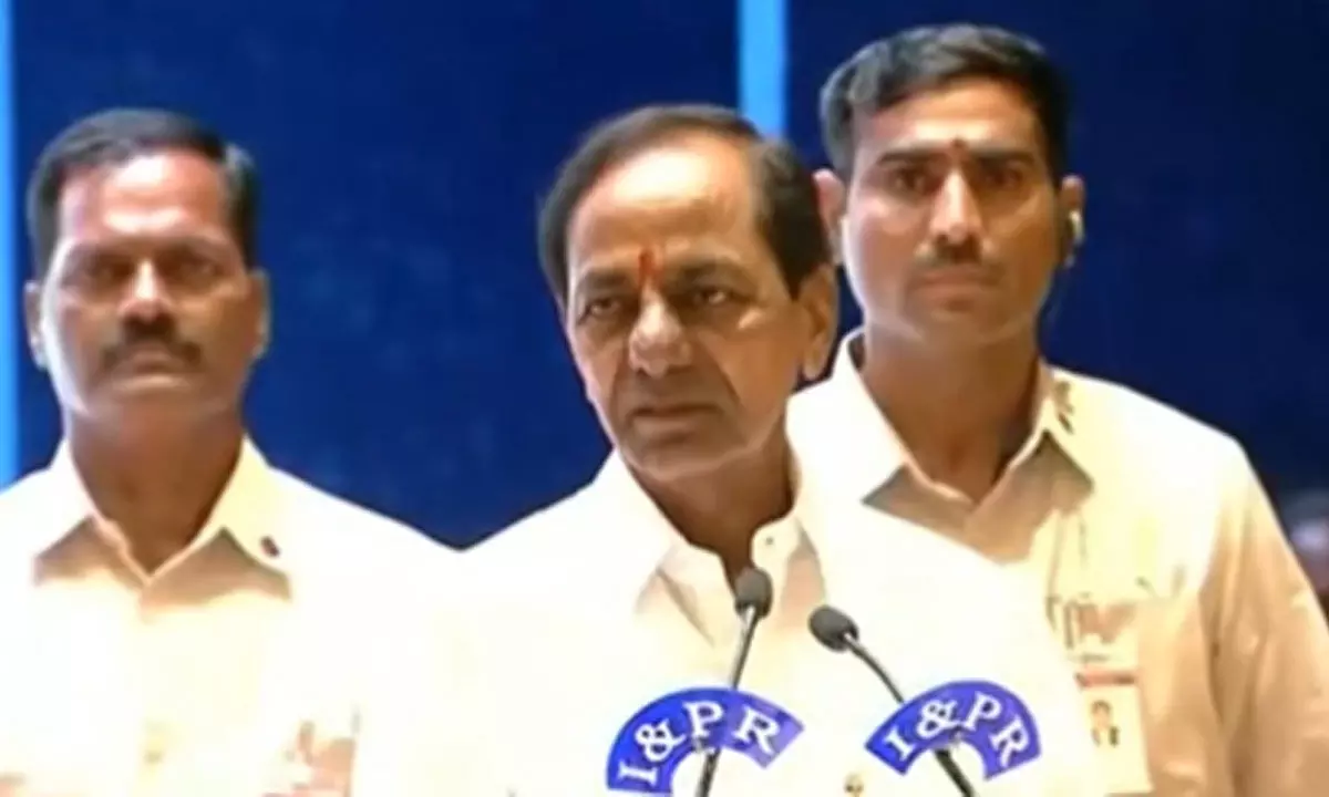 CM KCR inaugurates Police Command Control Center in Hyderabad