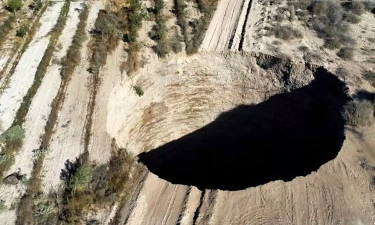 Mysterious 83 Feet Wide Sinkhole Found In Chile
