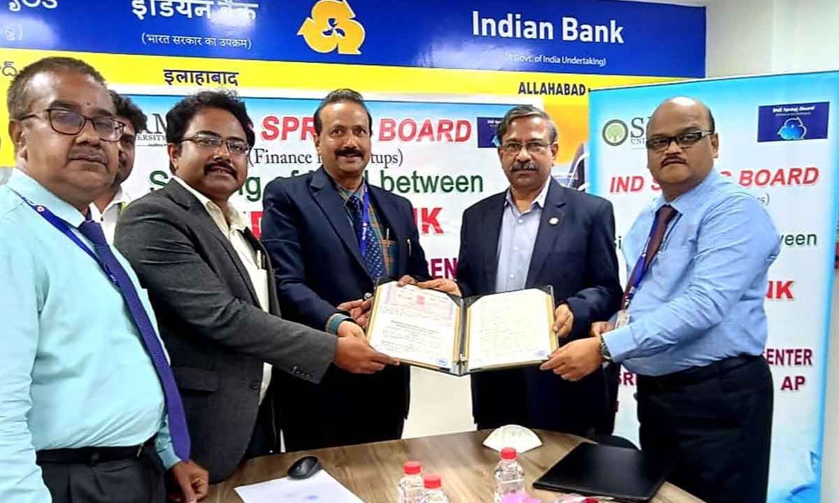 indian-bank-inks-mou-with-srm-ap