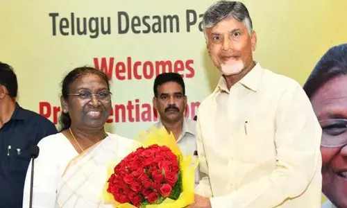 President Draupadi Murmu and N Chandrababu Naidu