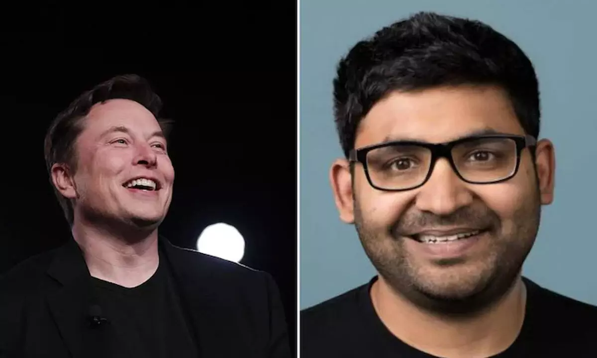 Elon Musk and Parag Agrawal