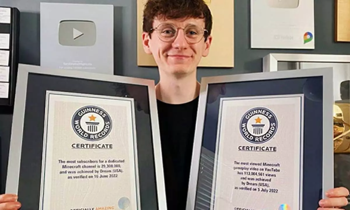 Minecraft Gamer Dream Achieved Two Guinness World Records With