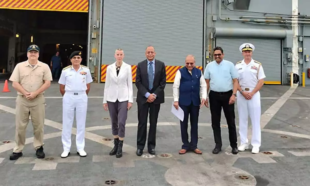 US Navy Ship Arrives At Tamil Nadu Shipyard For Repair