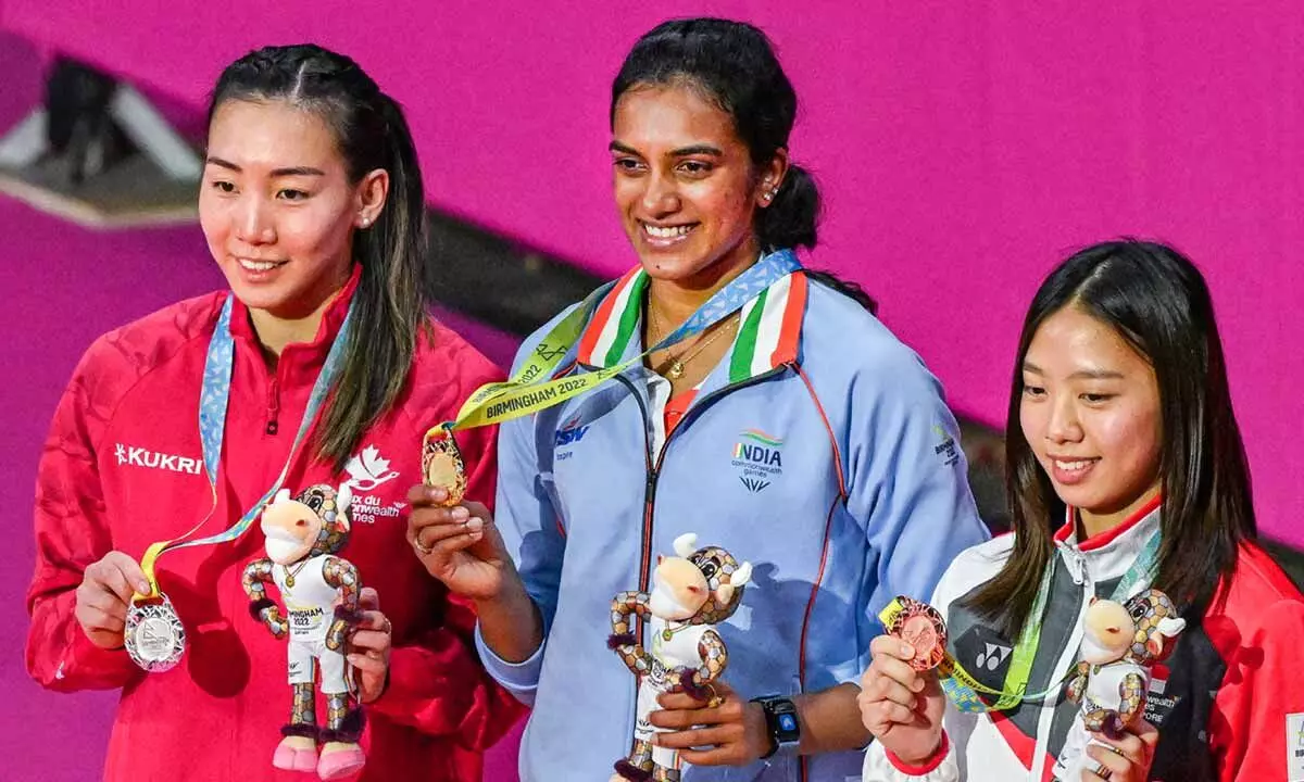 PV Sindhu lights up final day with gold in badminton singles
