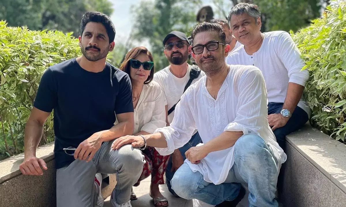 Naga Chaitanya, Aamir Khan and Mona Singh visited ‘The National War Memorial’ this morning!