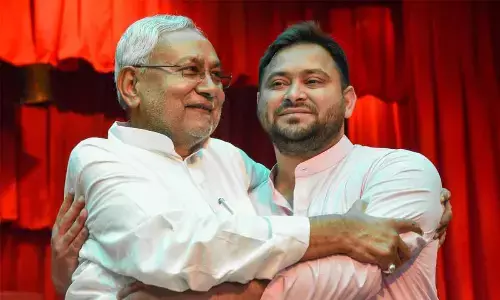 Nitish Kumar with Tejashwi Yadav