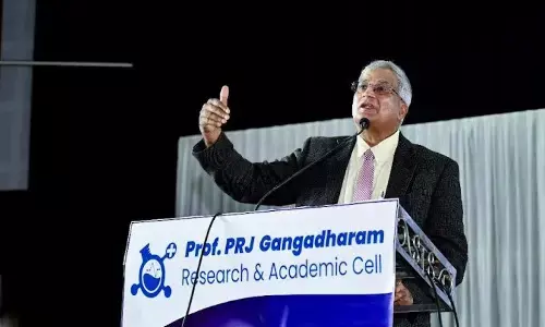 An expert speaking about spina bifida at the seminar organised by AMC in Visakhapatnam on Wednesday