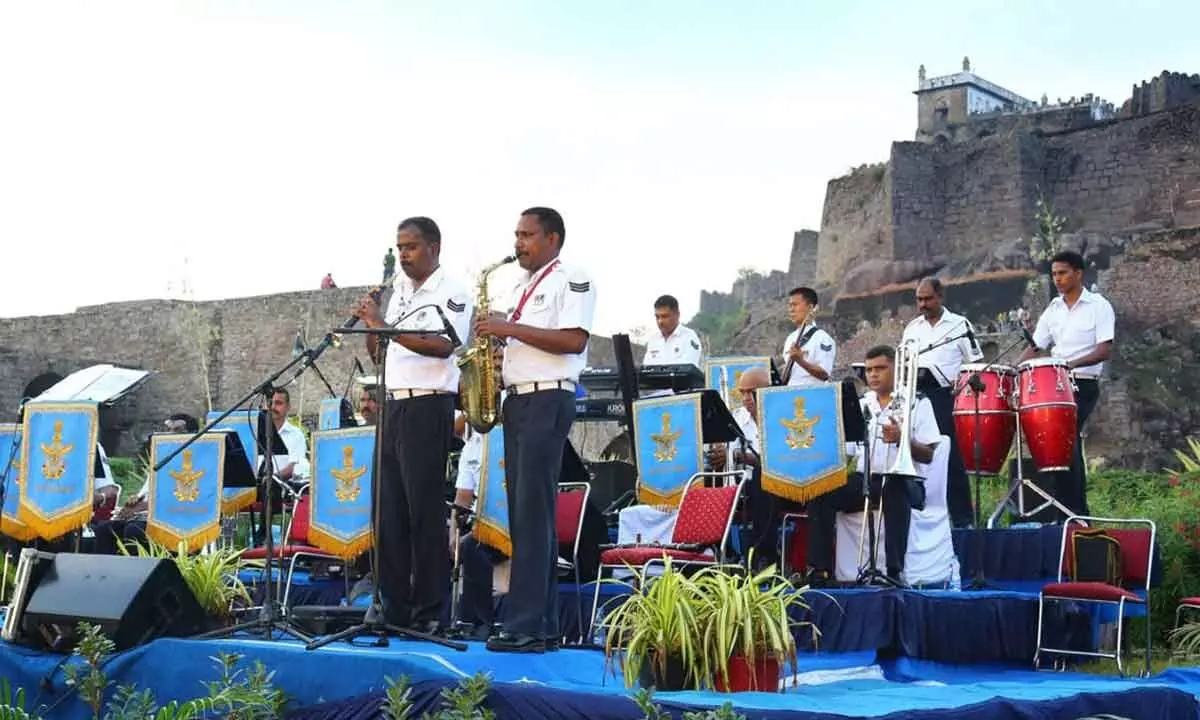 IAF band organises symphony band performance at Golconda Fort