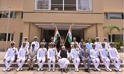 Governor Biswabhusan Harichandan with the Gallantry Awardees at Raj Bhavan  on Thursday