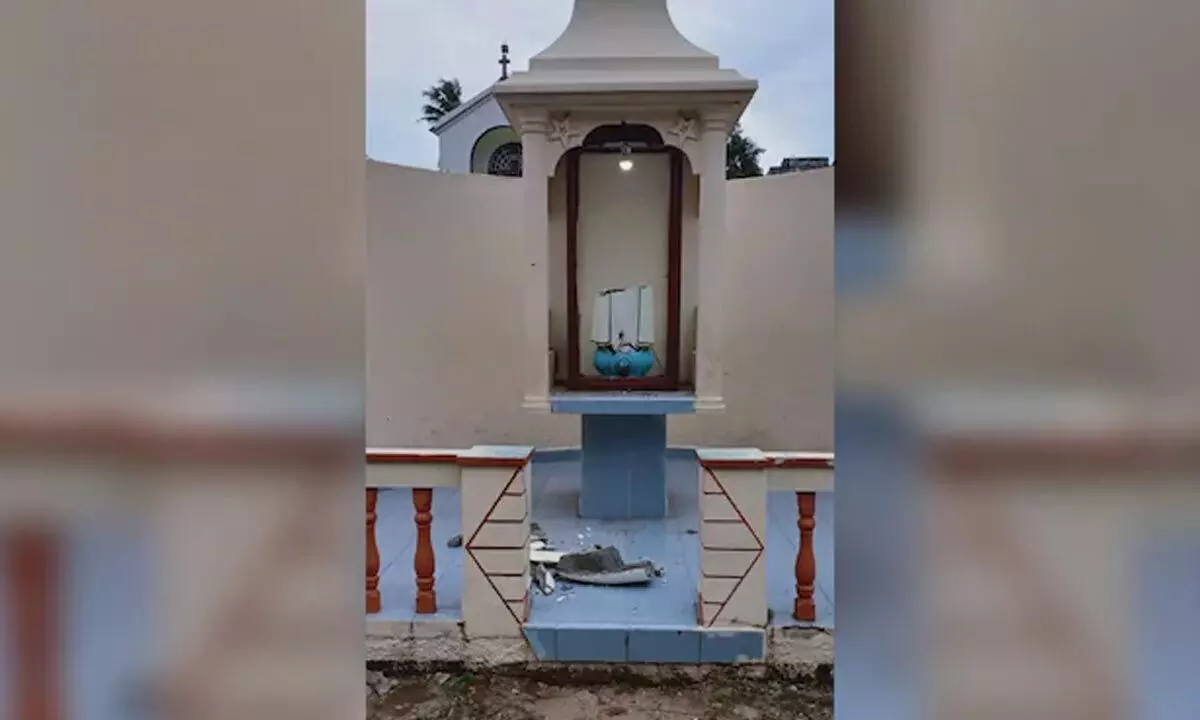 Mother Mary statue vandalised in Machlipatnam