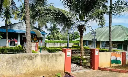Bapus Kuteer in Kasturba Gandhi Ashram, where the couple stayed in 1933