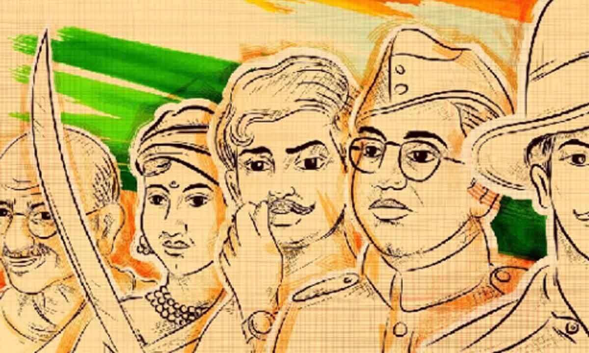 Freedom fighters Drawing – India NCC-saigonsouth.com.vn